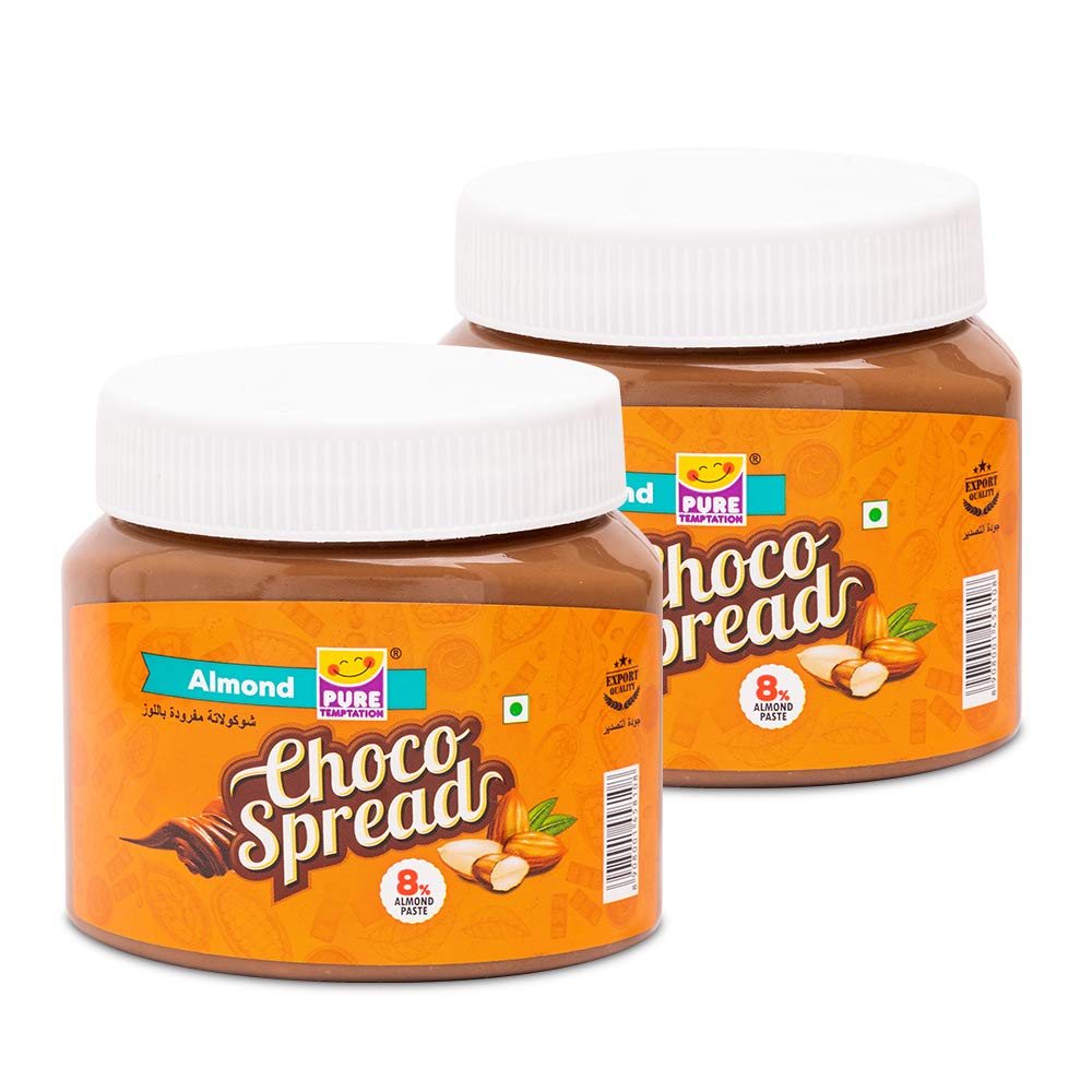 Pure Temptation® Premium Almond Flavoured Chocolate Choco Spread Jars 2x340g