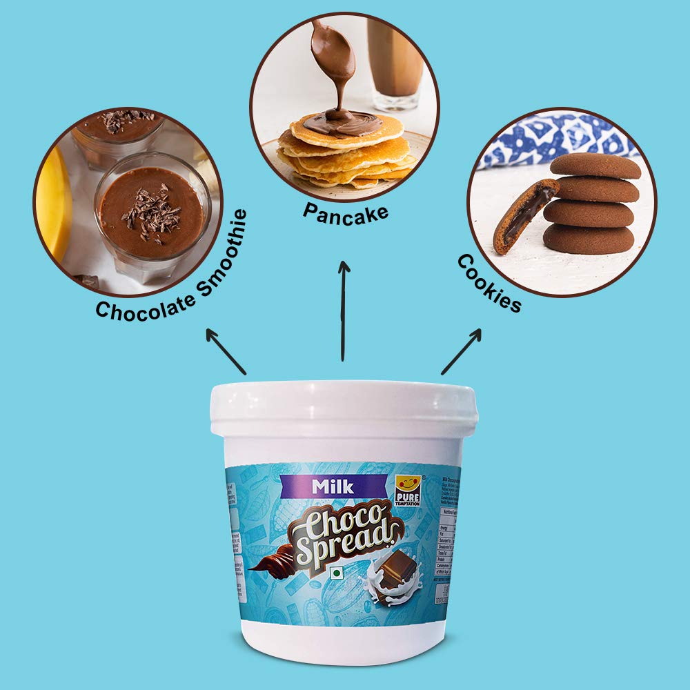 
                  
                    Load image into Gallery viewer, Pure Temptation® Premium Milk Chocolate Flavoured Choco Spread Jar 1 kg
                  
                