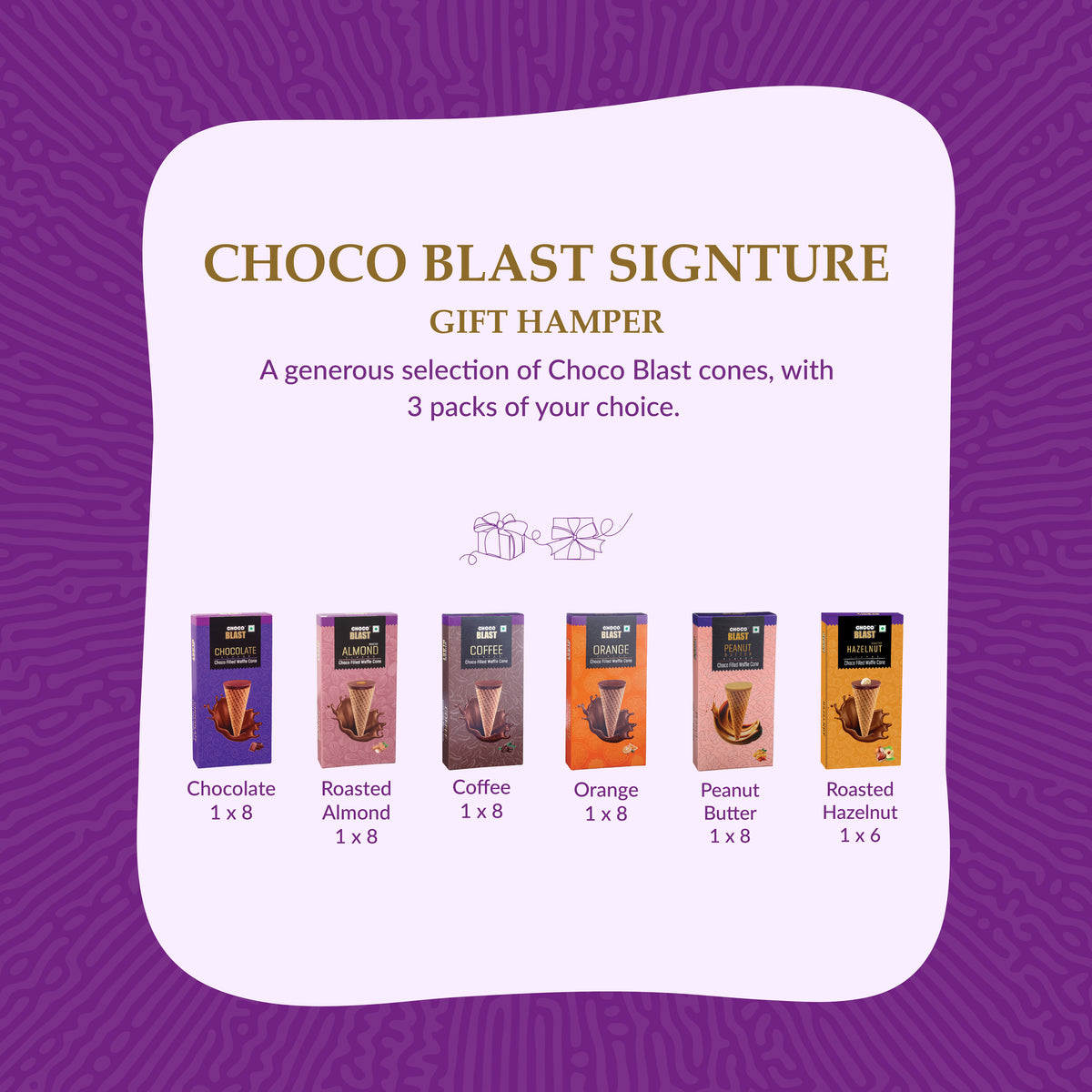 Choco Blast Signature - 3 CB 1x8 Box (CB Chocolate / Roasted Almond / Orange) - 01 Box Each