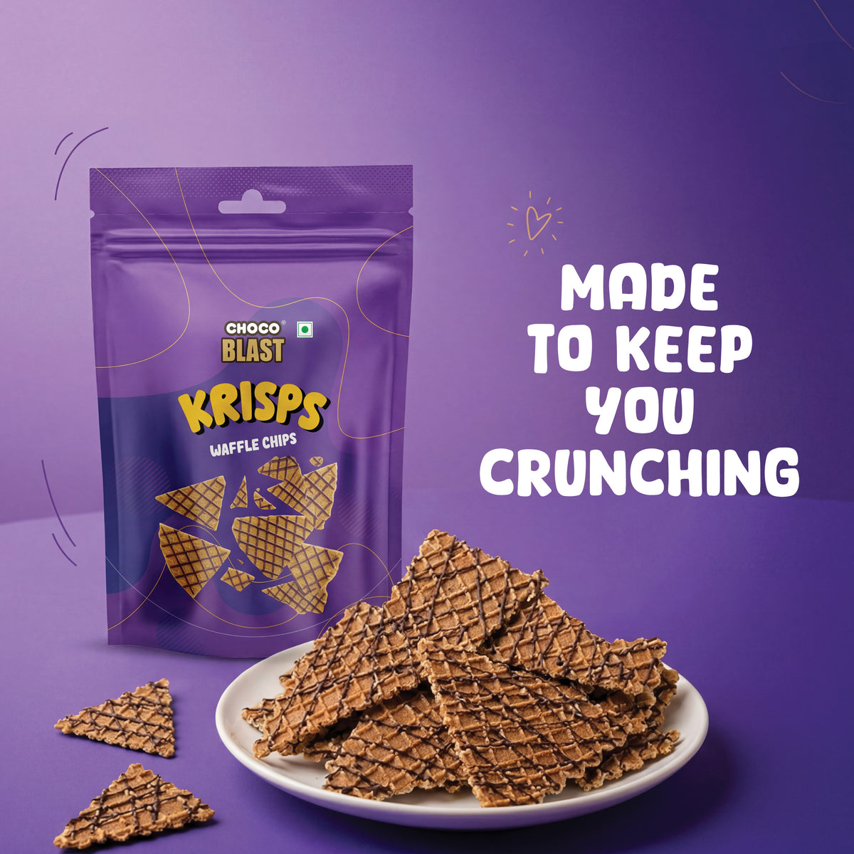 Chocoblast Krisps Waffle Chips