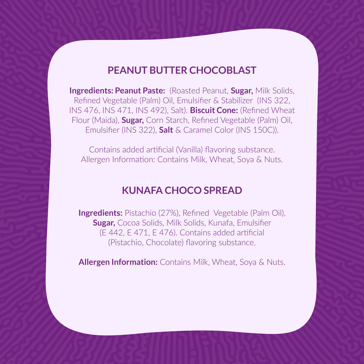 Choco Blast Indulgence - CB Peanut Butter (1x8) / Kunafa Choco Spread