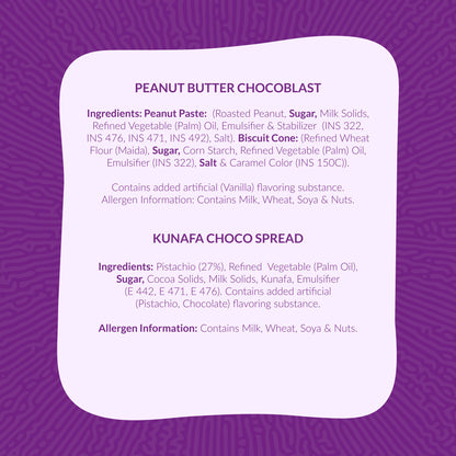 Choco Blast Indulgence - CB Peanut Butter (1x8) / Kunafa Choco Spread