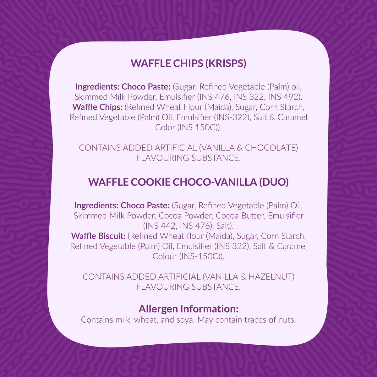 Choco Blast Delights - CB Chocolate - 04 Nos / Waffle Chips (Krisps) - 01 Nos / Waffle Duo - 04 Nos