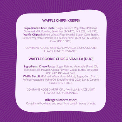 Choco Blast Delights - CB Chocolate - 04 Nos / Waffle Chips (Krisps) - 01 Nos / Waffle Duo - 04 Nos