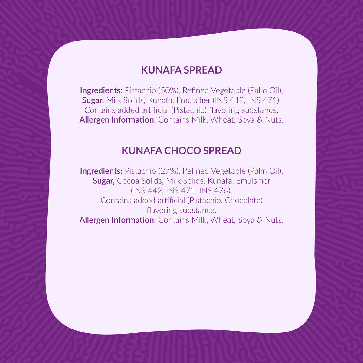Choco Blast Premium - CB Peanut Butter (1x8) / Waffle Chips (Krisps) / Kunafa Spread - 01 Nos Each
