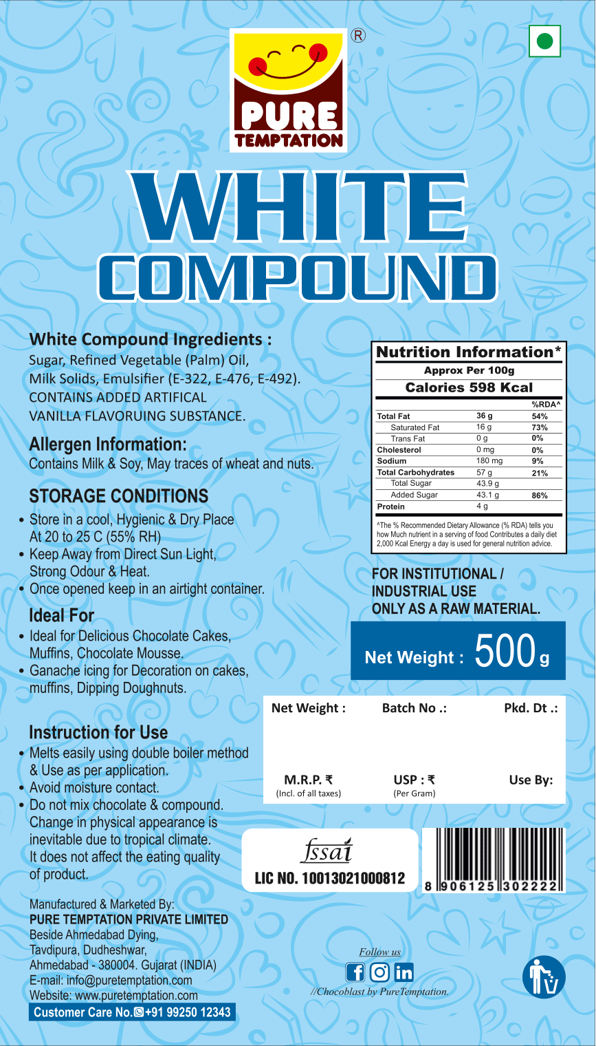 Compound Slab - Premium White [500G]
