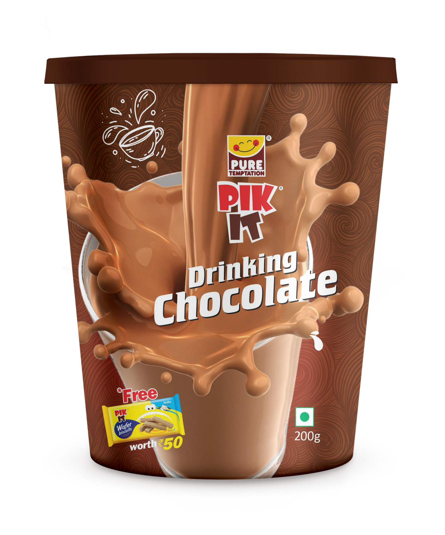 Pure Temptation PIK IT Drinking Chocolate 200 gm