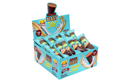 Pure Temptation® Chocoblast - Joy French Vanilla Filled Mini Cones - Display Pack Gift Box 1x36