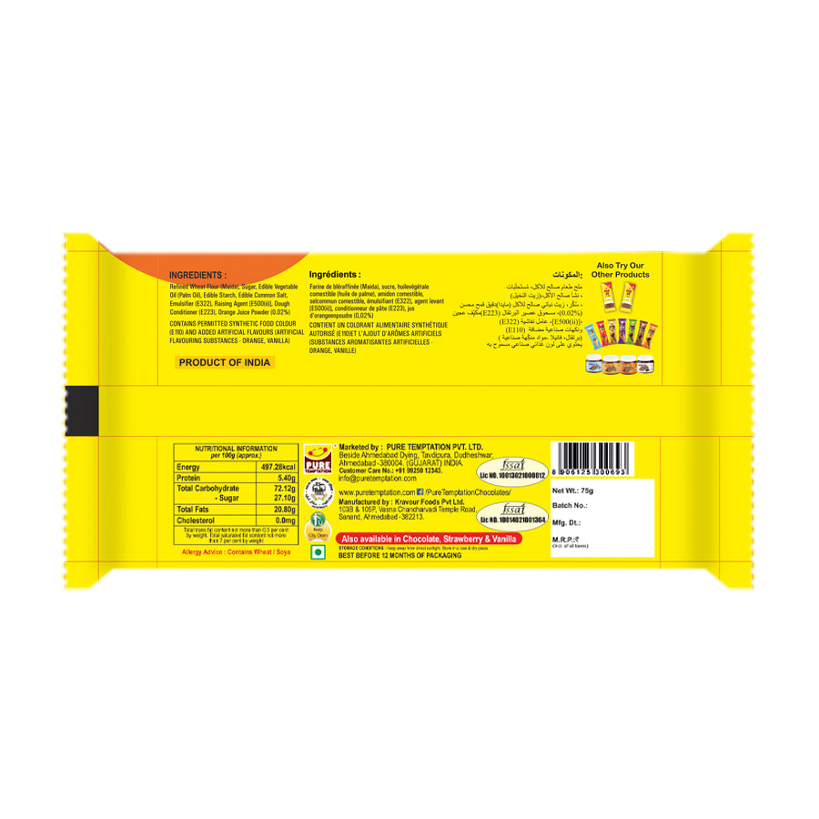 Pure Temptation® PIK IT® - Orange Cream Waffer Biscuit 2x60g (*Buy 1 Get 1 Free)