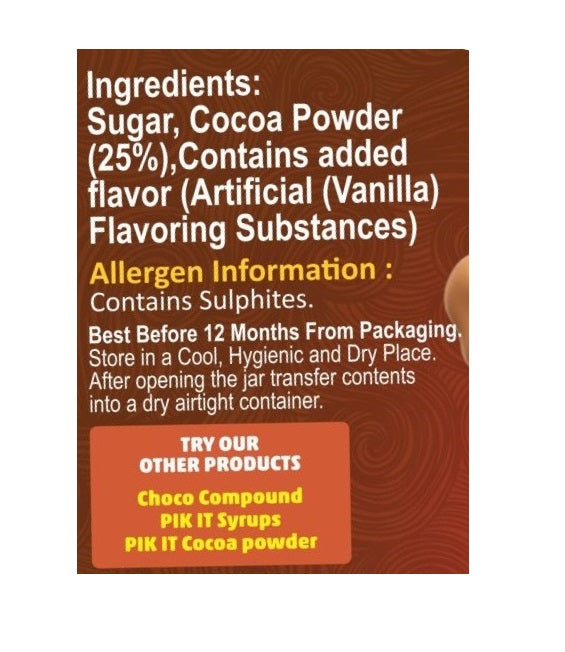 Pure Temptation PIK IT Drinking Chocolate 200 gm