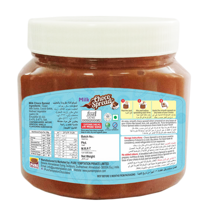 Pure Temptation® Premium Cocoa Milk Chocolate Choco Spread Jar 340 g