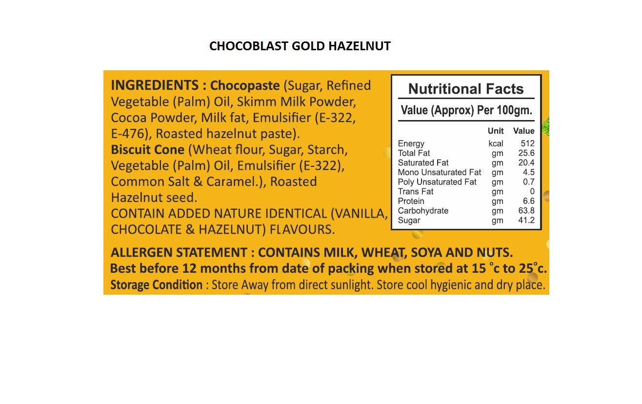 PURE TEMPTATION CHOCOBLAST GOLD ROASTED HAZELNUT FRIEND PACK 1X10