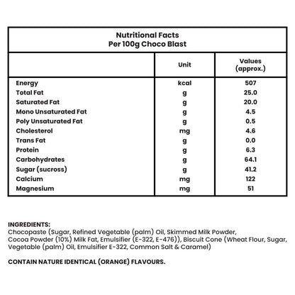 Pure Temptation® Chocoblast - Chocolate Filled Waffle Cones - Orange Flavour Packs