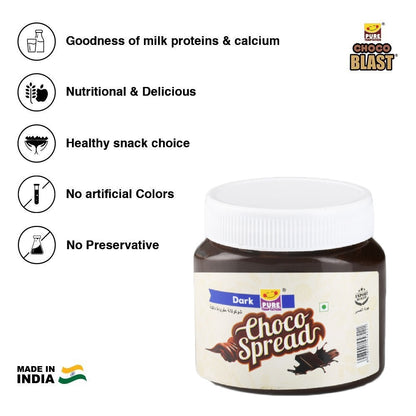 Pure Temptation® Premium Dark Chocolate Flavoured Choco Spread Jar 340 g
