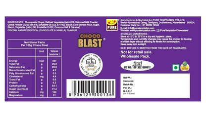 Pure Temptation® Chocoblast - Premium Gold Chocolate Filled Waffle Cones - Display Pack Gift Box