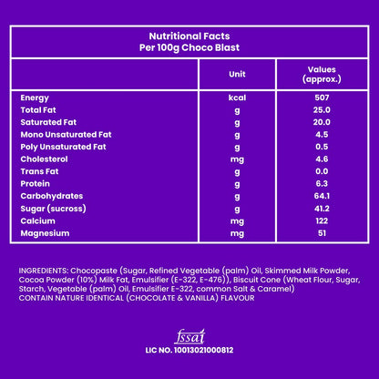 Pure Temptation® Chocoblast - Premium Gold Chocolate Filled Waffle Cones - Display Pack Gift Box