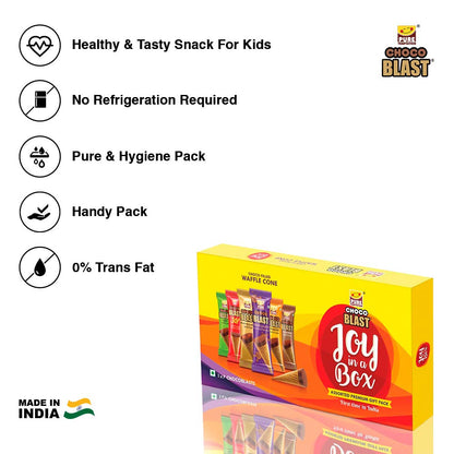 Pure Temptation® Chocoblast - Chocolate Filled Waffle Cones - Assorted Flavours