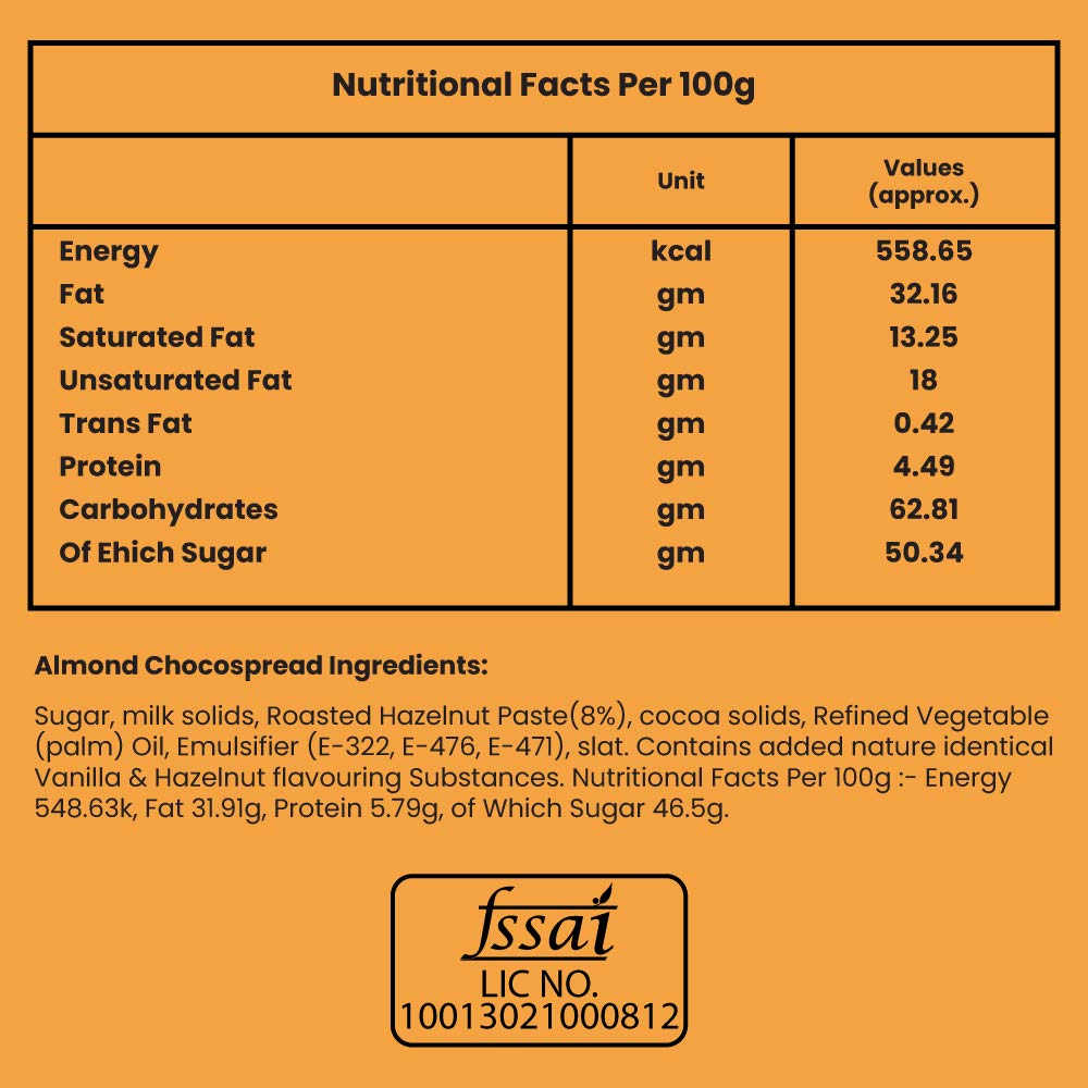 Pure Temptation® Premium Almond Flavoured Chocolate Choco Spread Jar 1 kg