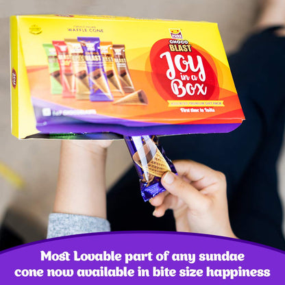 Pure Temptation® Chocoblast - Chocolate Filled Waffle Cones - Assorted Flavours