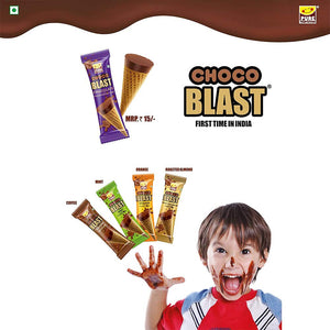 
                  
                    Load image into Gallery viewer, Pure Temptation® Chocoblast - Assorted Premium Chocolate Filled Waffle Cones - Chocolate + Roasted Almond Flavours
                  
                