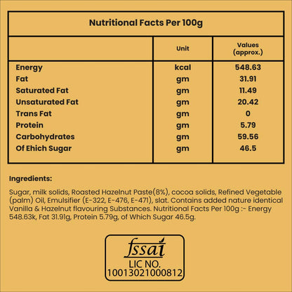 Pure Temptation® Premium Hazelnut Flavoured Chocolate Choco Spread Jar 340g