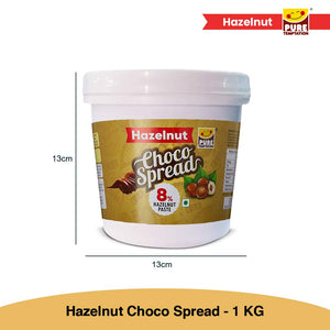 
                  
                    Load image into Gallery viewer, Pure Temptation® Premium Hazelnut Flavoured Chocolate Choco Spread Jar 1 kg
                  
                