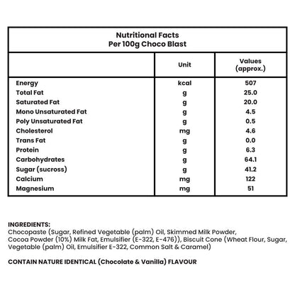 Pure Temptation® Chocoblast - Chocoblast Filled Waffle Cones - Chocolate & Orange Flavours