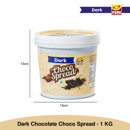 Pure Temptation® Premium Dark Chocolate Flavoured Choco Spread Jar 1 kg