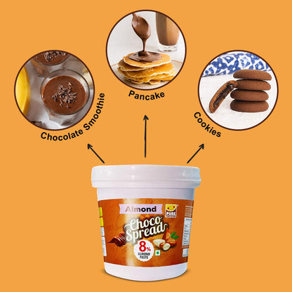 Pure Temptation® Premium Almond Flavoured Chocolate Choco Spread Jar 1 kg