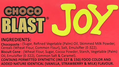 Pure Temptation® Chocoblast - Joy Strawberry Filled Mini Cones - Display Pack Gift Box 1x36