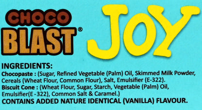 Pure Temptation® Chocoblast - Joy French Vanilla Filled Mini Cones - Display Pack Gift Box 1x36