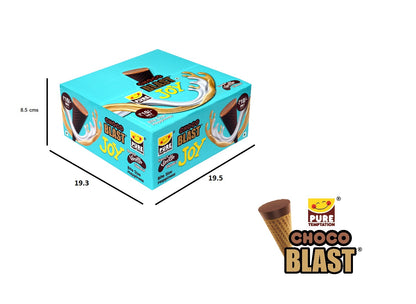 Pure Temptation® Chocoblast - Joy French Vanilla Filled Mini Cones - Display Pack Gift Box 1x36