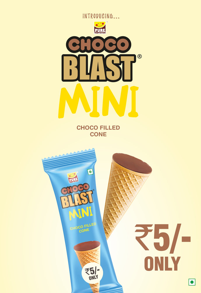 
                  
                    Load image into Gallery viewer, Pure Temptation® Chocoblast - Mini Chocolate Filled Cones - Chocolate Flavour 1x48 pcs pack
                  
                