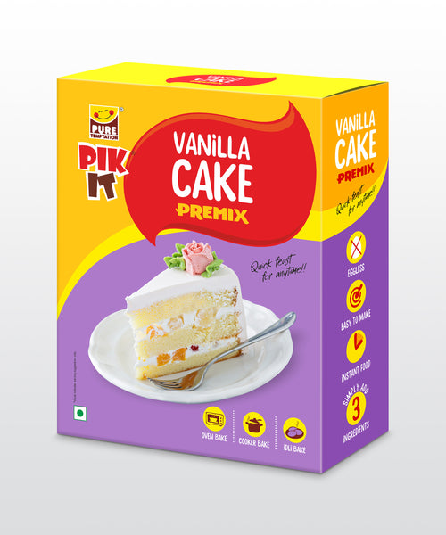 Buy Nandi Eggless Vanilla Cake Premix 1kg online from BAKIN PACKIN
