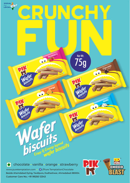 Pure Temptation® PIK IT® - Orange Cream Waffer Biscuit 2x60g (*Buy 1 Get 1 Free)